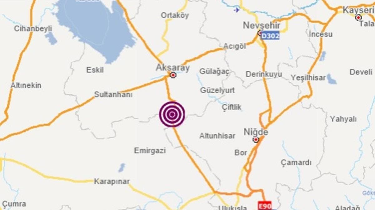 Aksaray'da korkutan deprem