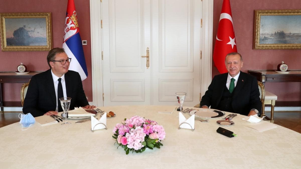 Bakan Erdoan, Srbistan Cumhurbakan Aleksandar Vucic'i kabul etti