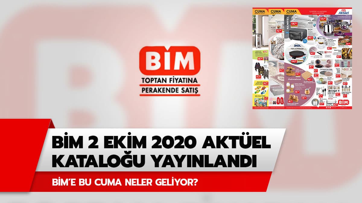 Bu Cuma B�M'e neler gelecek? B�M 2 Ekim 2020 akt�el �r�nler katalo�u yay�nland�!