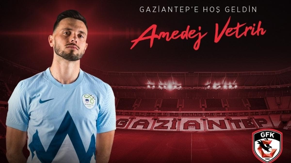 Gaziantep FK Amedej Vetrih'i kadrosuna katt