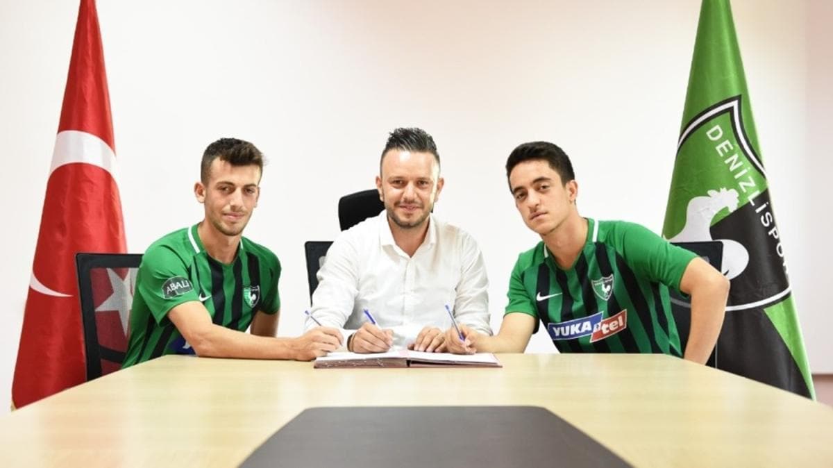 Denizlispor'da iki imza birden