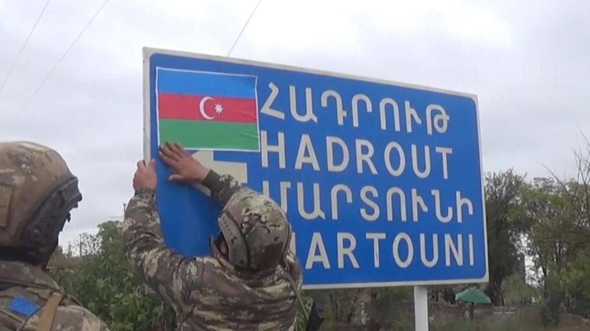 Azerbaycan igalden kurtarlan krbeyli kynn grntlerini paylat