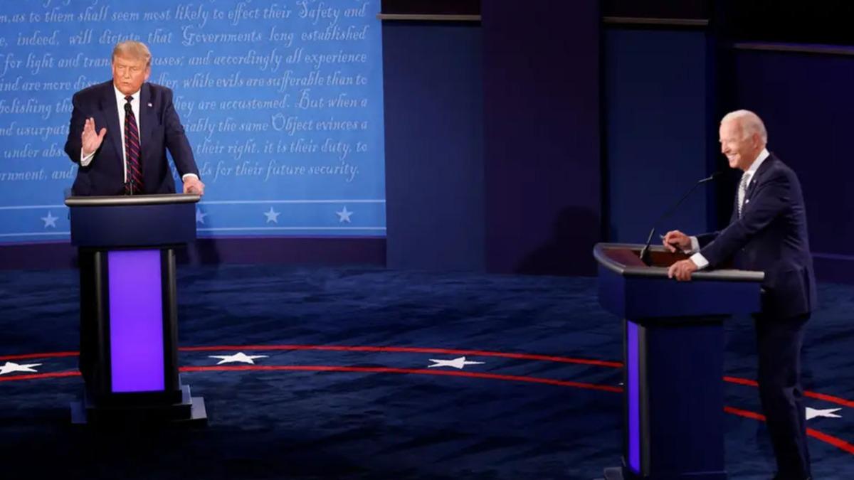 Trump ile Biden arasndaki canl yayn tartmas ertelendi
