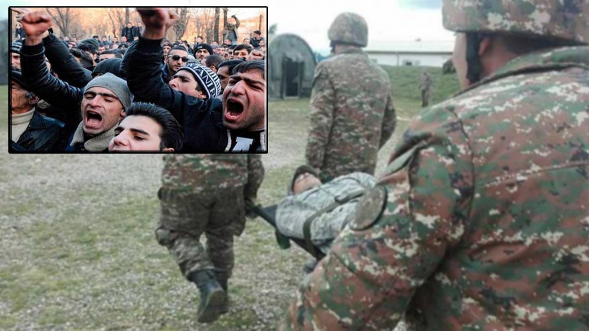 Ermenistan'da halk ayakta! Binlerce asker ve subaydan haber alnamyor