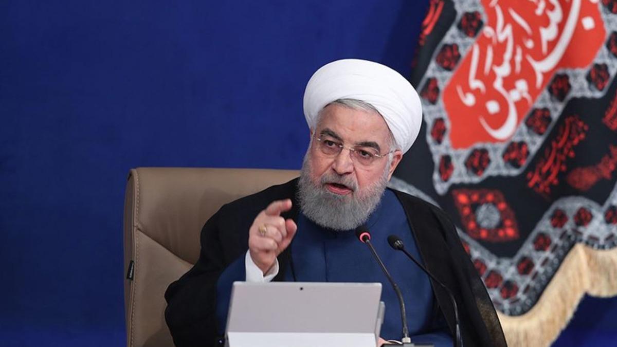ran Cumhurbakan Ruhani: ABD, gda ve ila ithalatmz engellemeye alyor
