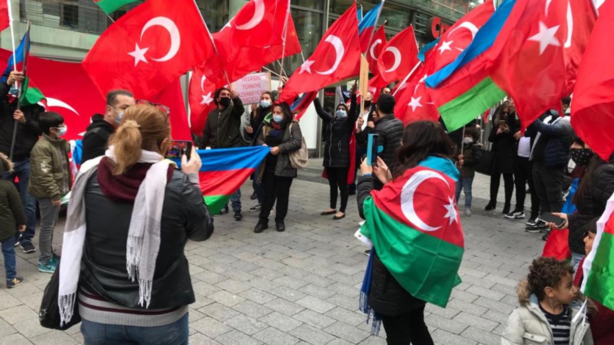 Almanya'dan Azerbaycan'a destek gsterisi