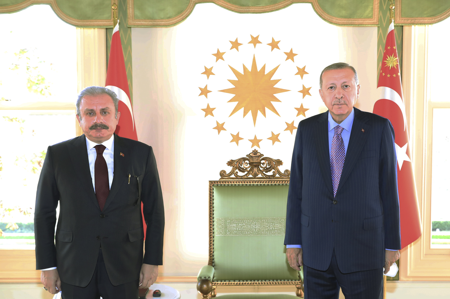 Ba�kan Erdo�an, TBMM Ba�kan� �entop'u kabul etti