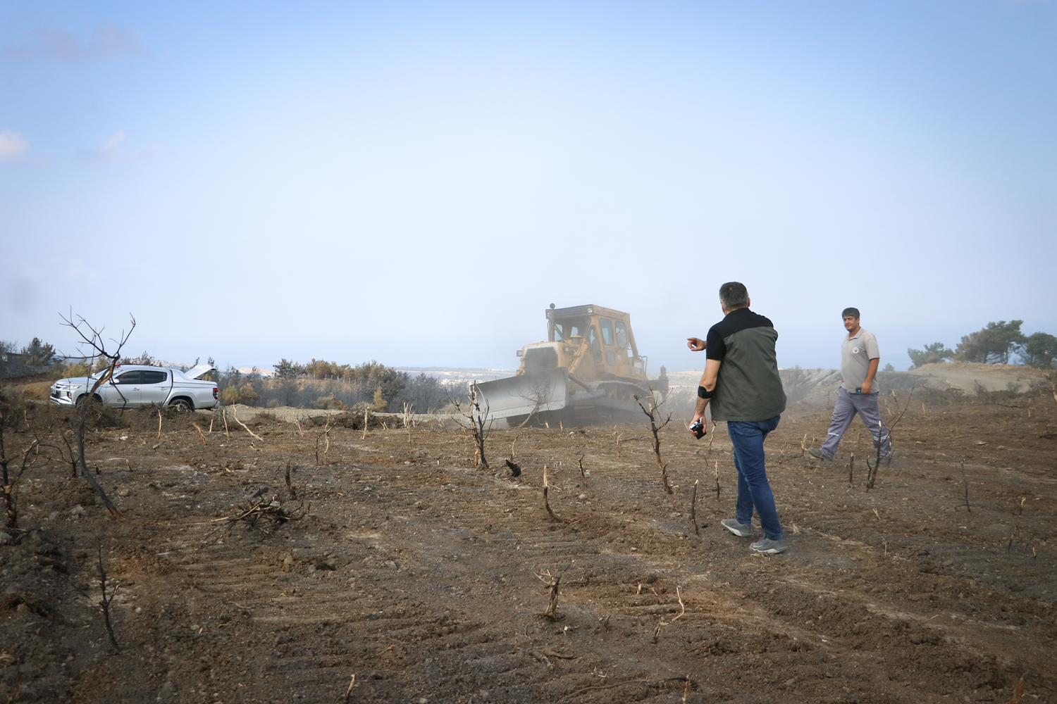 Orman yang�n�nda zarar g�ren alanlar fidan dikimine haz�rlan�yor