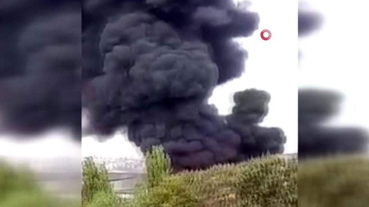 �zmir'de korkutan yang�n!