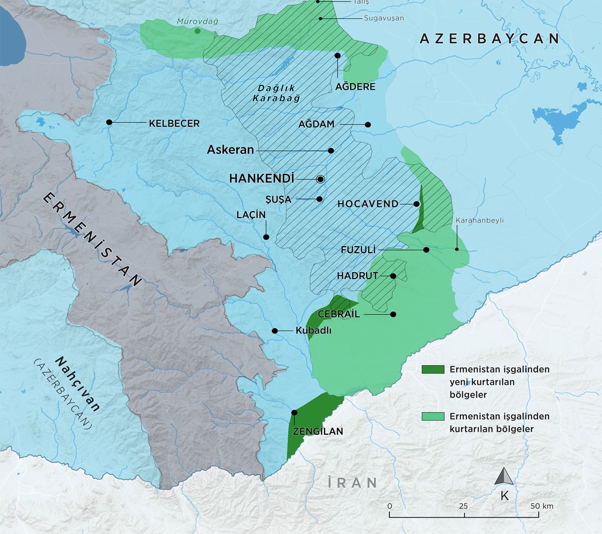 Azerbaycan, Karaba'da Ermenilerin ran ile balantsn kesiyor