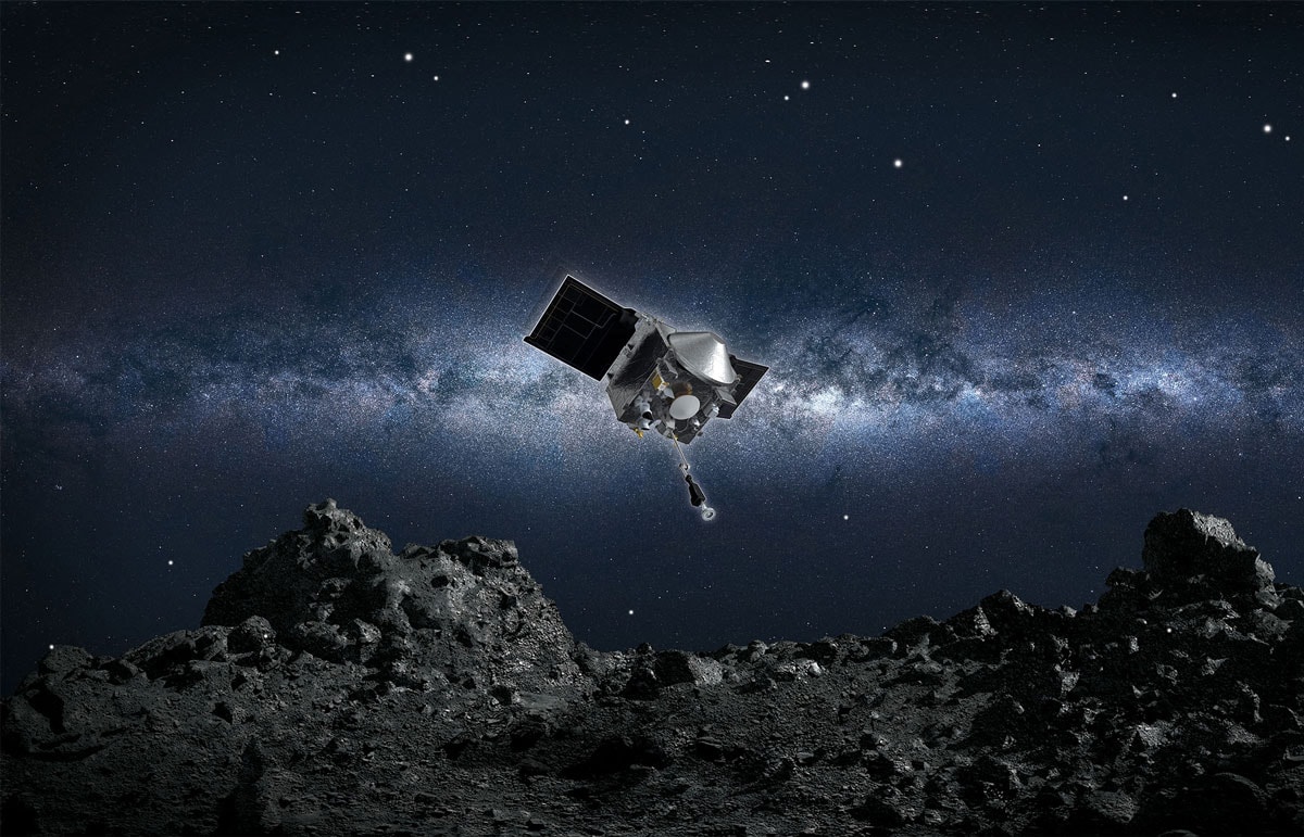 NASA'n�n uzay arac�, numune almak i�in g�k ta�� Bennu'ya temas etti