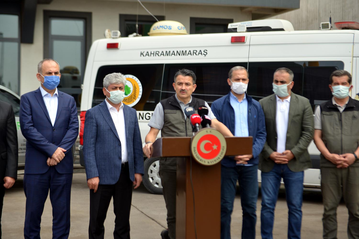 Hatay'�n �skenderun il�esindeki orman yang�n� kontrol alt�na al�nd�