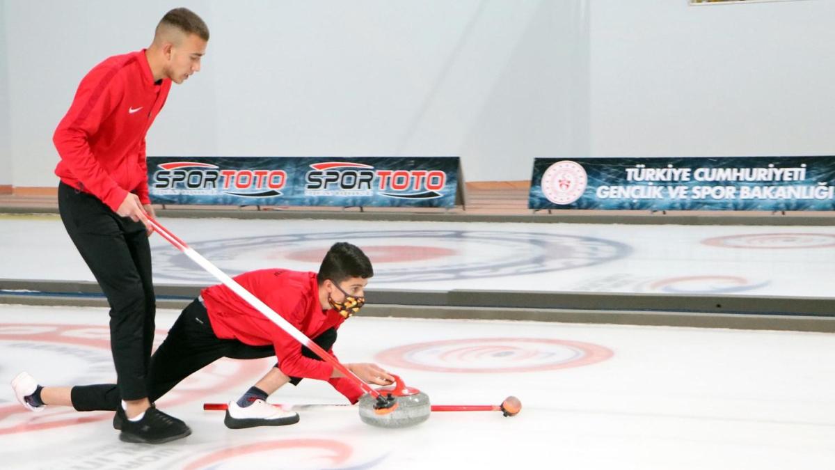 Curling ykselme malar Erzurum'da heyecan iinde devam ediyor