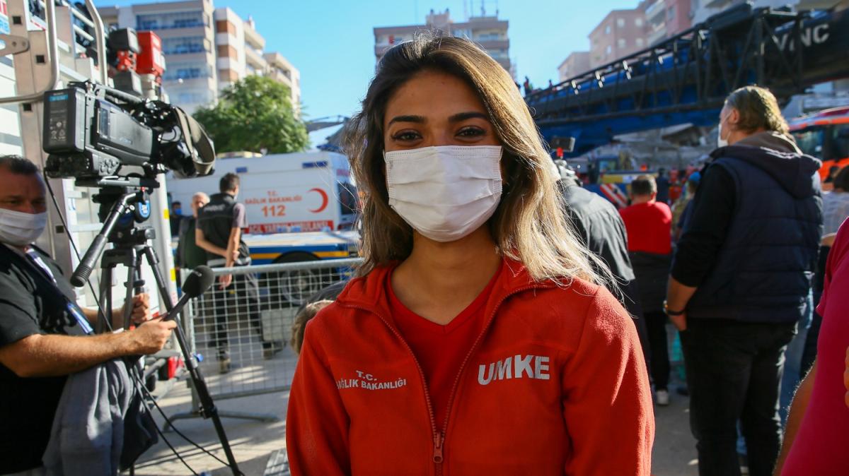 UMKE personeli Edanur, Trkiye'nin gnlne taht kurdu: Korkma ablacm, yanndaym