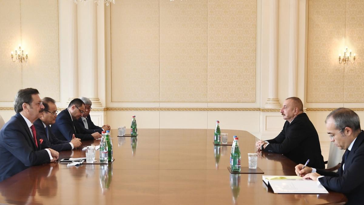 Aliyev, Trk Ticaret ve Sanayi Odas heyetini kabul etti: Azerbaycan'a desteimizi ifade ediyoruz