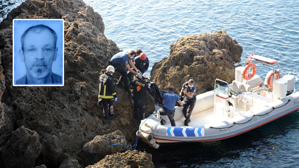 Antalya'da kayalklarn arasnda erkek cesedi bulundu