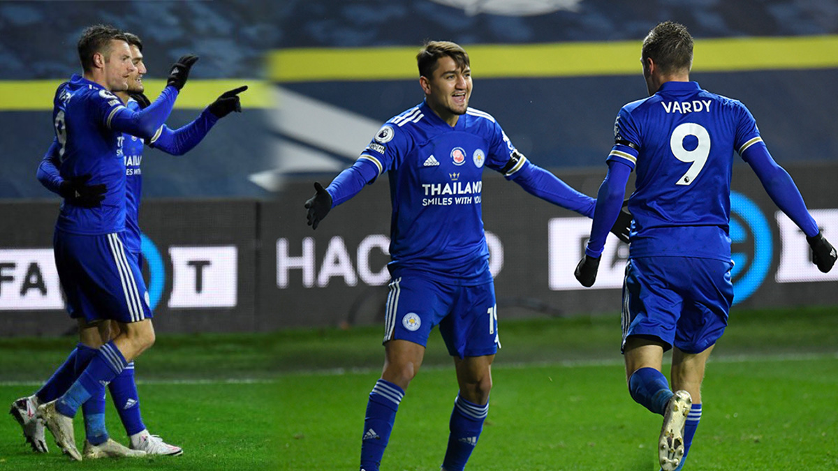 Cengiz �nder ile Vardy yine i� ba��nda