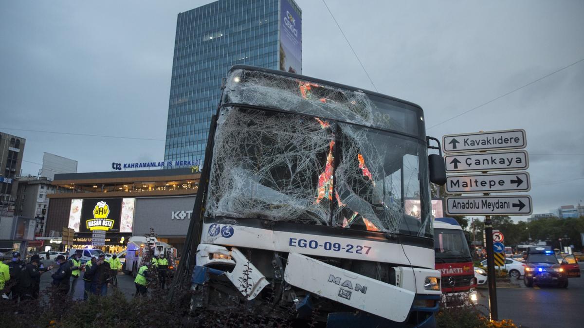 Ankara'da otobs kazas: ok sayda yaral var