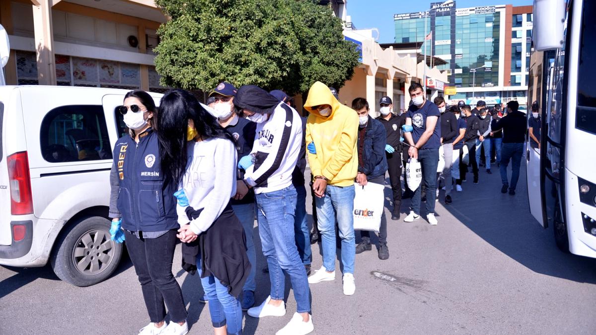 Mersin merkezli 7 ilde operasyon