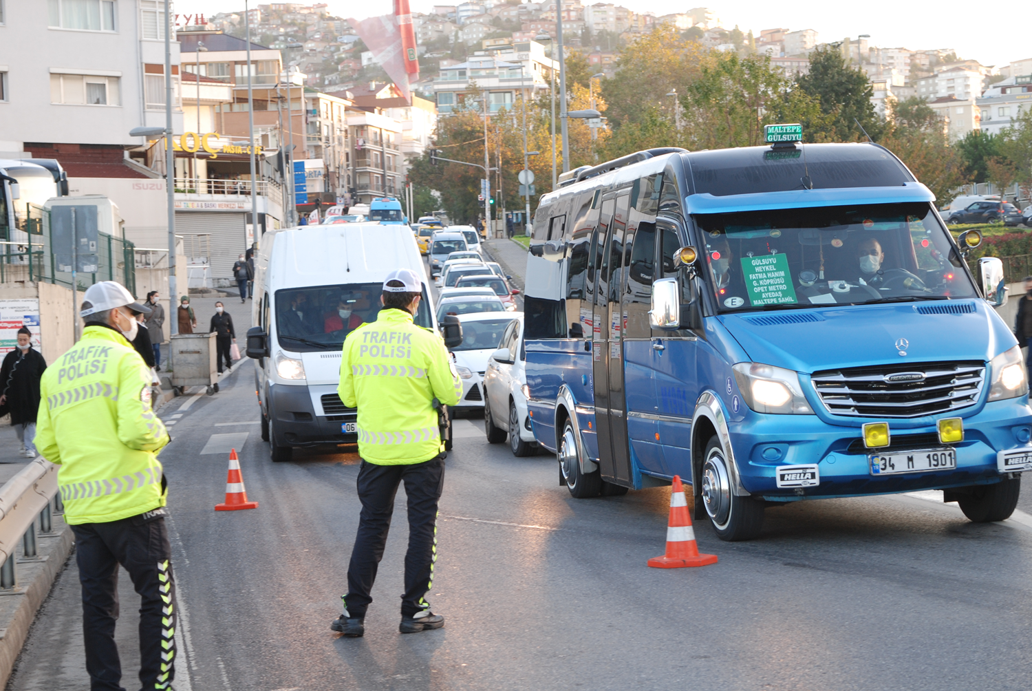 �stanbul'da koronavir�s denetimi