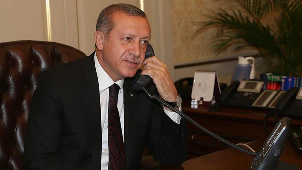 Cumhurbakan Erdoan'dan telefon trafii