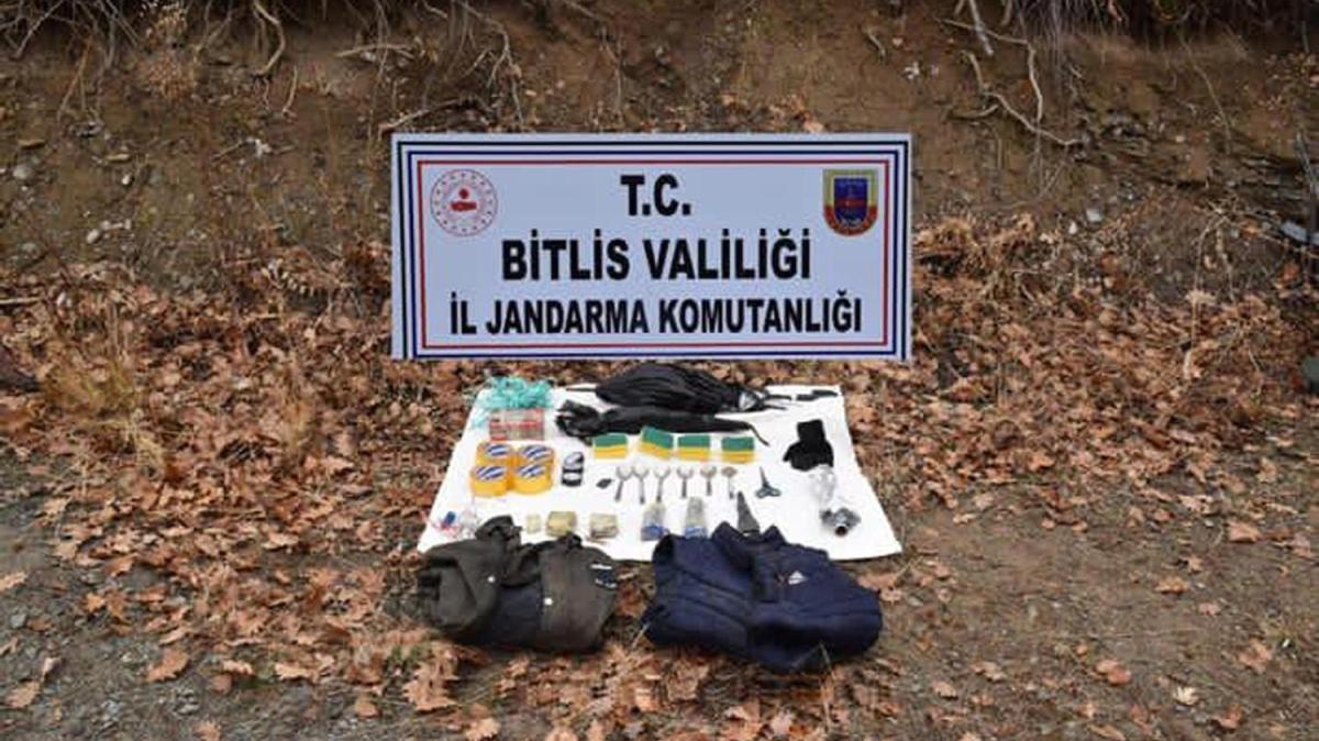 Bitlis'te, EYP yapmnda kullanlan malzemeler ele geirildi 