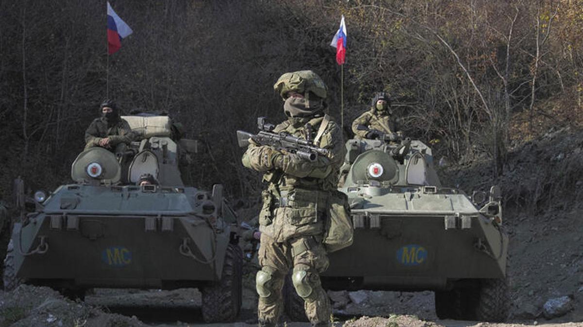 Rus Bar Gc askerleri Dalk Karaba'da Azerbaycan'n konvoyuna elik etti