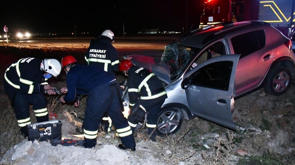Aksaray'da meydana gelen trafik kazasnda 4 kii yaraland