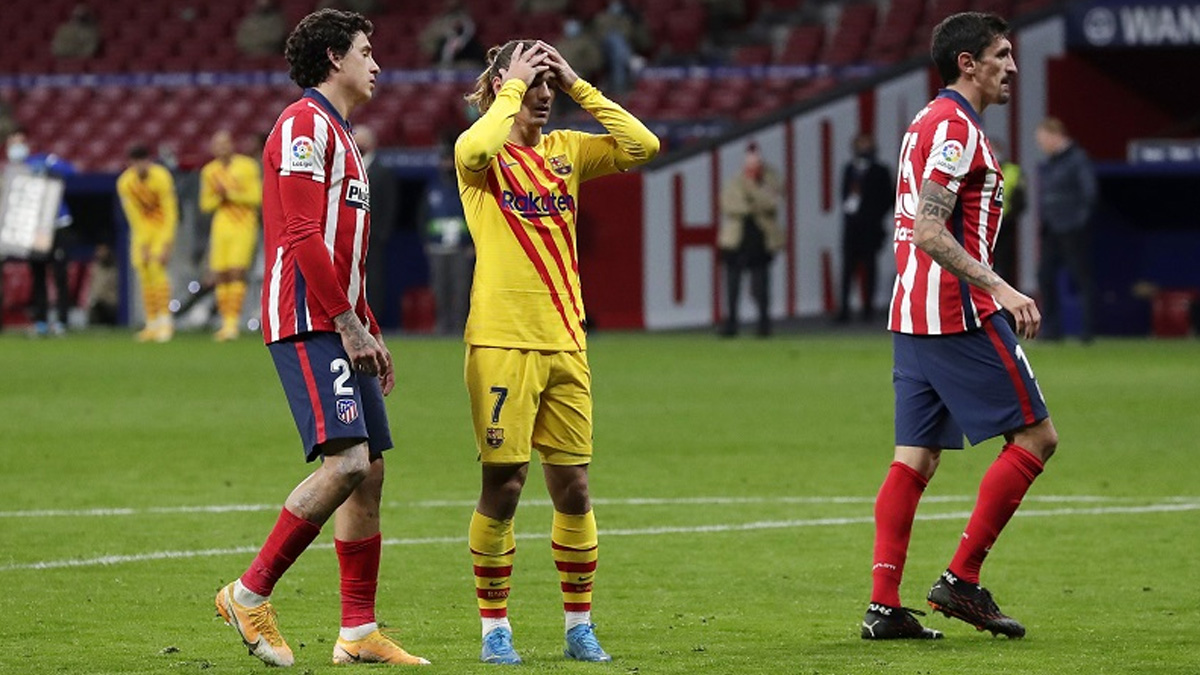 Atletico Madrid, Barcelona'dan 3 puan� tek golle ald�