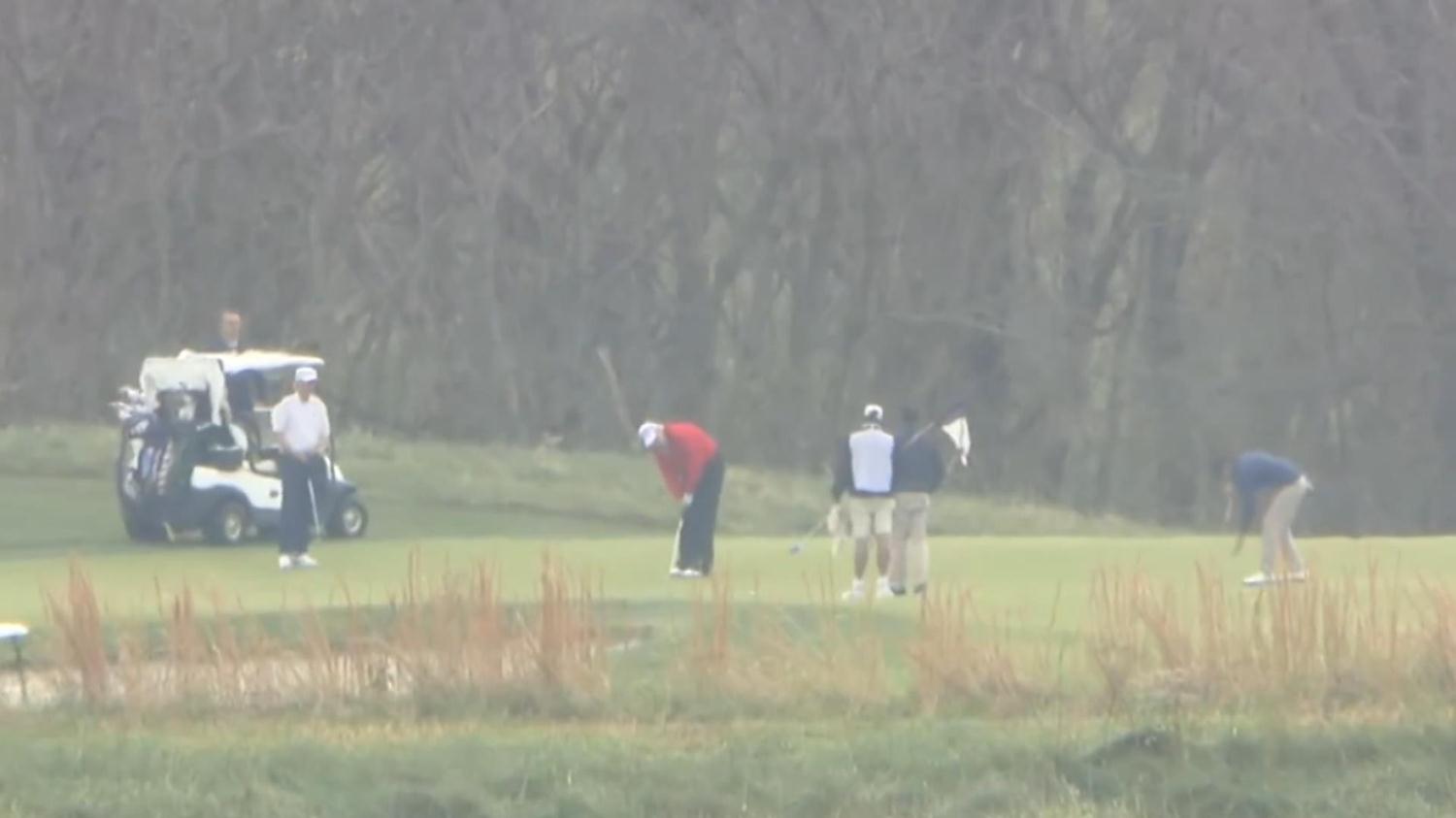 ABD Ba�kan� Trump, G-20 zirvesi s�ras�nda golf oynad�