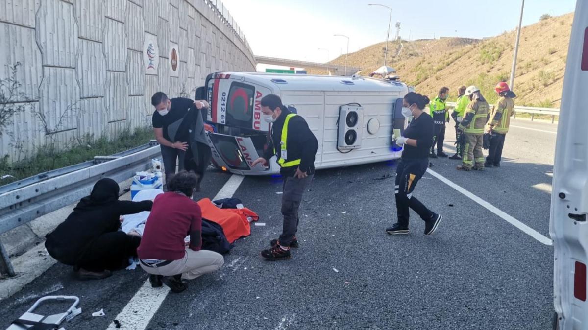 Bursa'da ambulans kaza yapt 