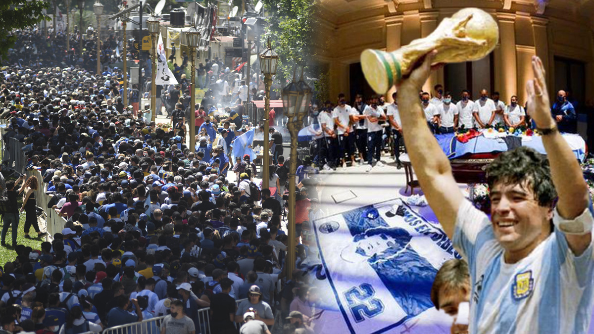 Milyonlar futbol efsanesi Maradona'ya veda etti