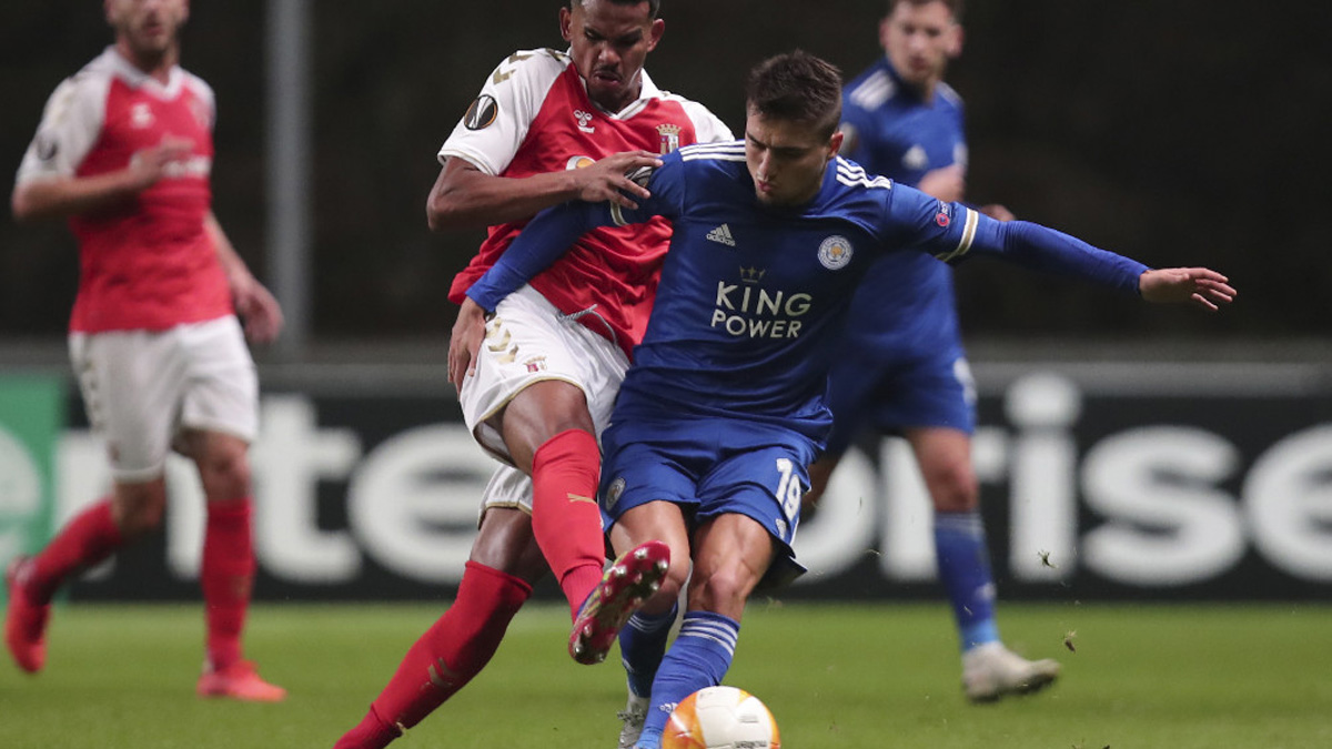 Cengizli Leicester, Portekiz'de puan� kapt�