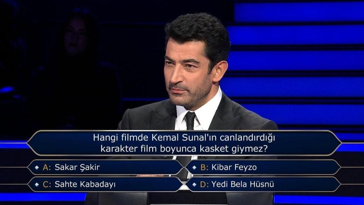 Kim Milyoner Olmak ster'deki kasket sorusunun cevab: Hangi filmde Kemal Sunal'n canlandrd karakter kasket giymez?