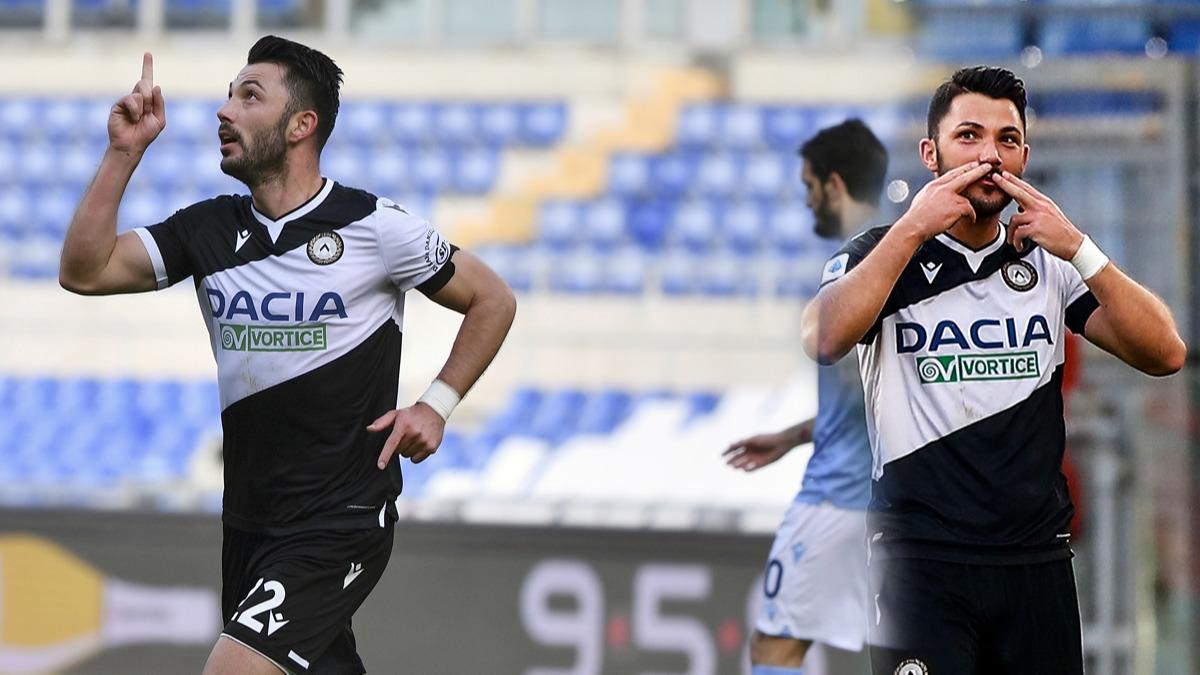 Tolgay Arslan att, Udinese Lazio'yu rahat geti
