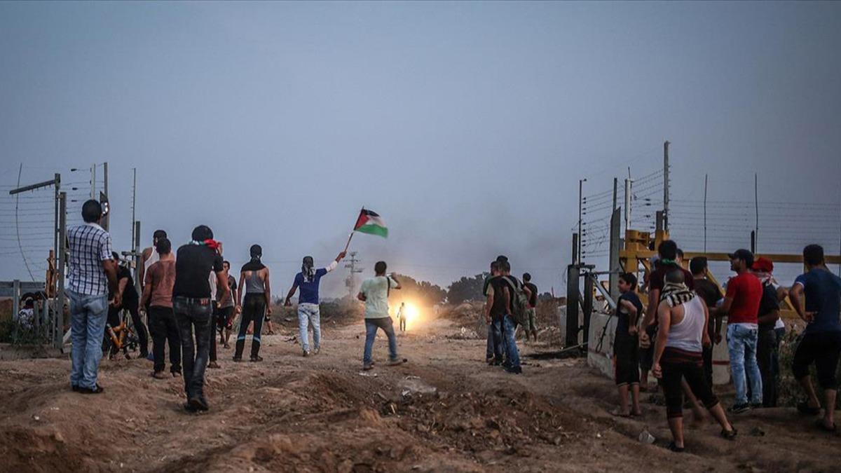 Filistin halk igalci srail'in topraklarna el koymasna engel oldu