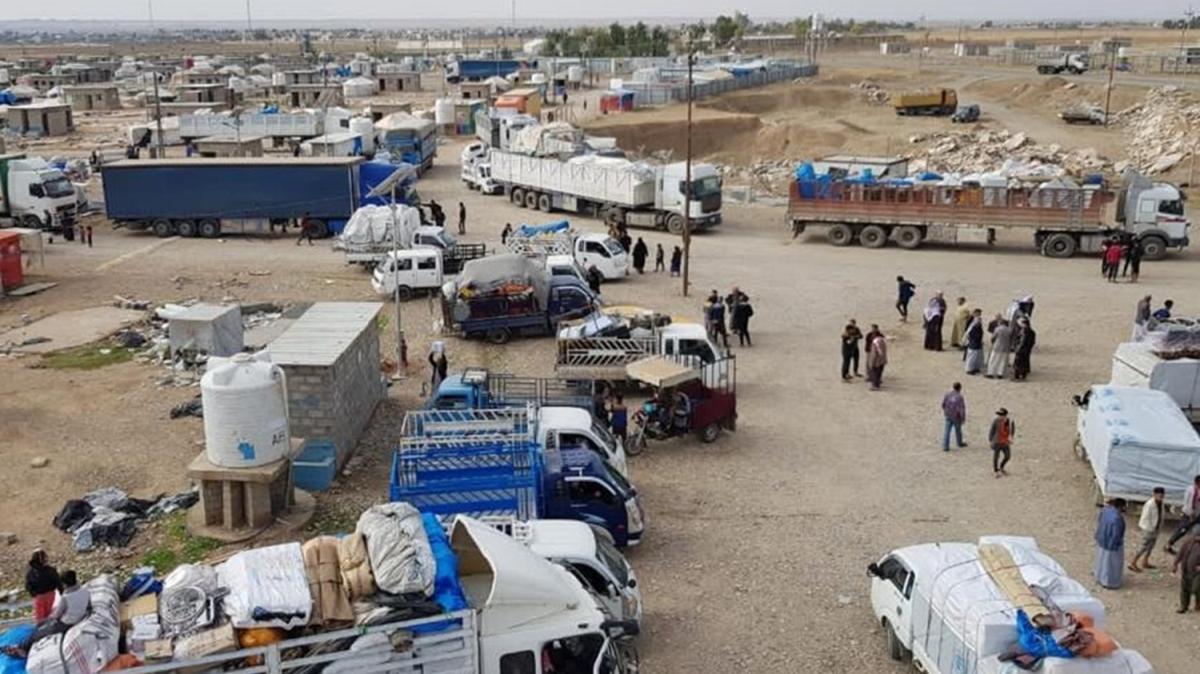 Irak'n Kerkk ve Diyala kentindeki gmenlere ait tm kamplar kapatld 