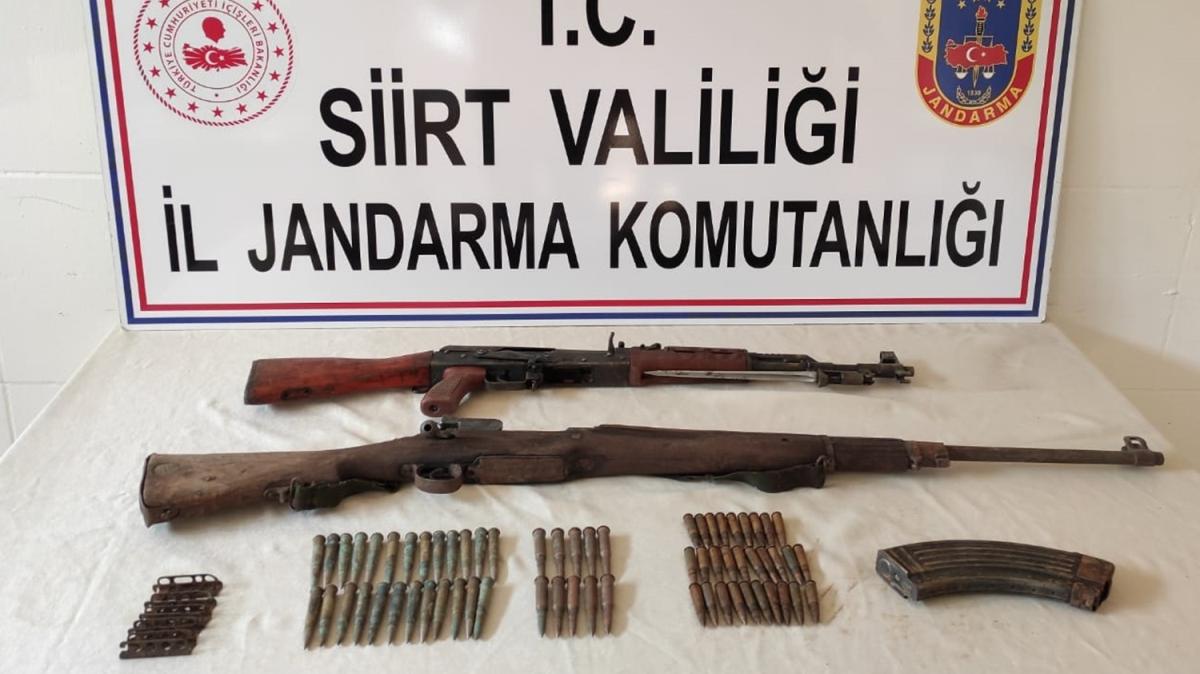 PKK'l terristlere ynelik operasyonda silah ve mhimmat yakaland 