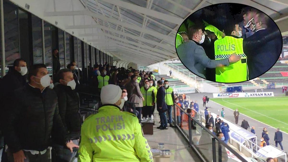 Protokol'de gerginlik! Denizlispor - Fenerbahe manda olay kt