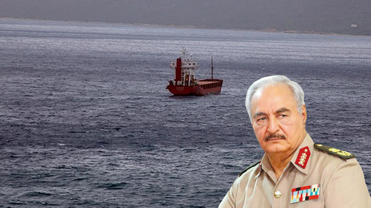 Darbeci Hafter haddini a�t�! �la� ta��yan T�rk gemisine el koydu