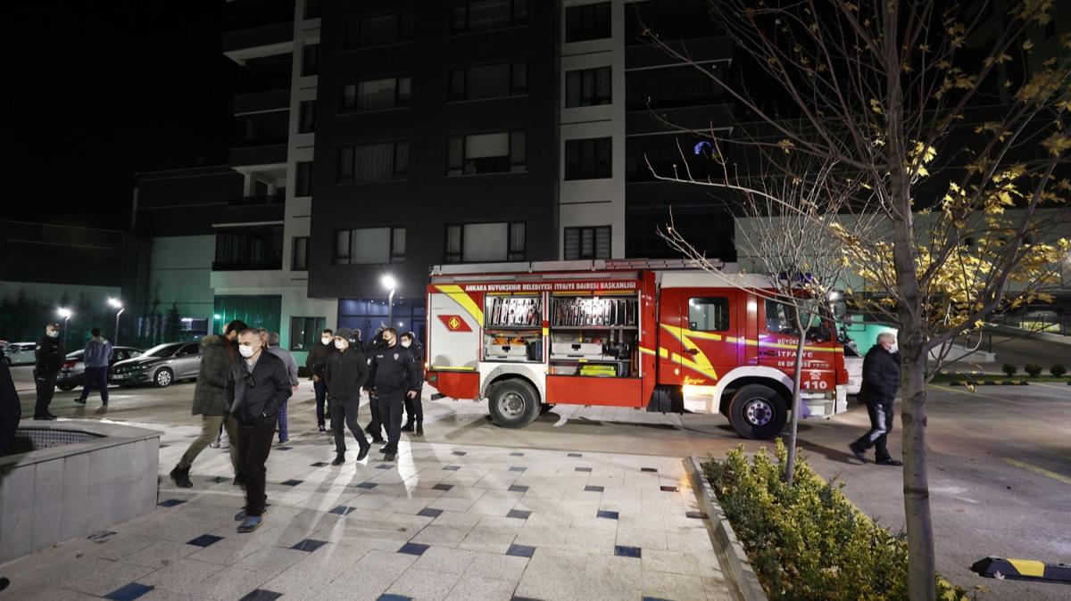 Ankara'da 14 katl binada yangn