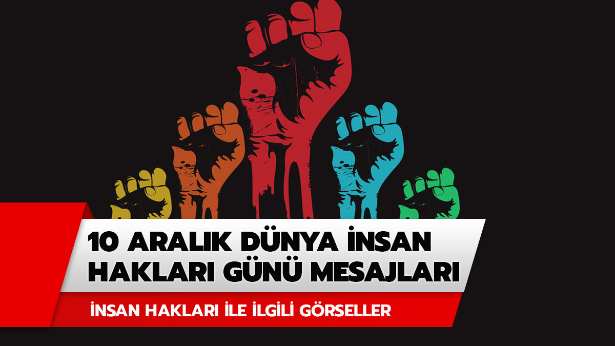 D�nya insan haklar� g�n� s�zleri ve mesajlar� (resimli)