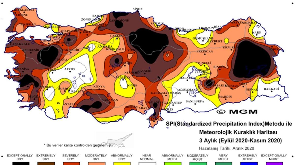 Meteoroloji'nin haritasnda korkutan grnt