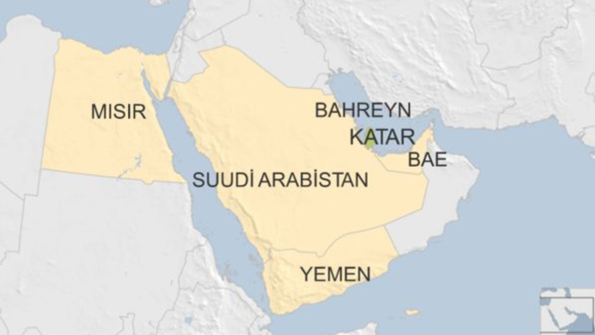 Katar, kara sular�nda Bahreyn band�ral� bir kruvaz�r� durdurdu