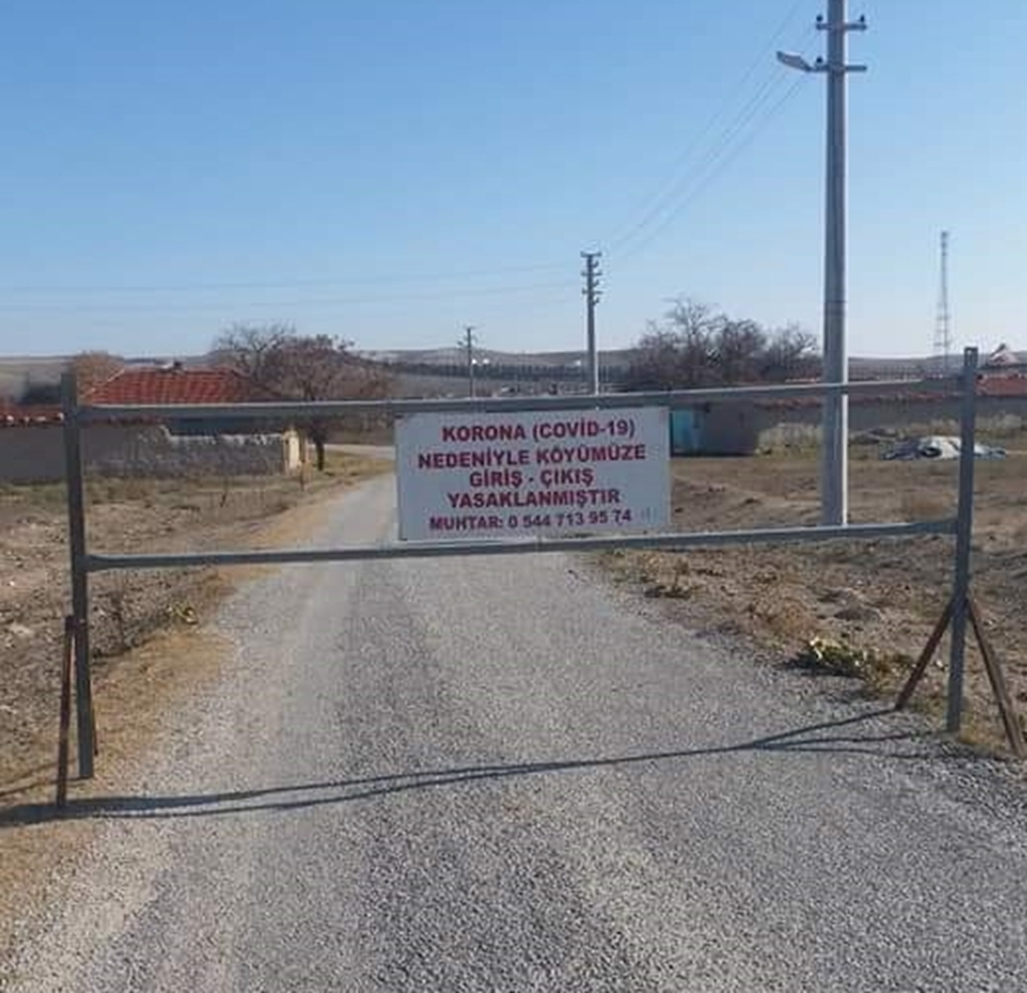 Pandemi s�recinde hi� koronavir�s vakas� g�r�lmeyen k�ye HES bariyeri