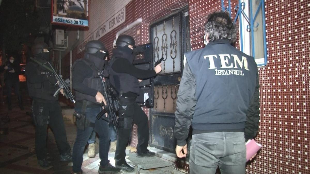 stanbul'da PKK operasyonu