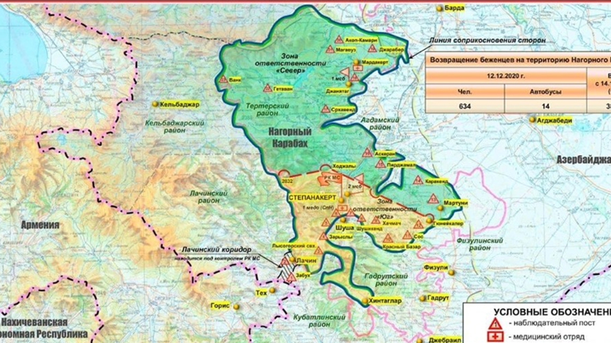 Rusya'dan skandal Karaba haritas! Tepkiler sonras geri adm att