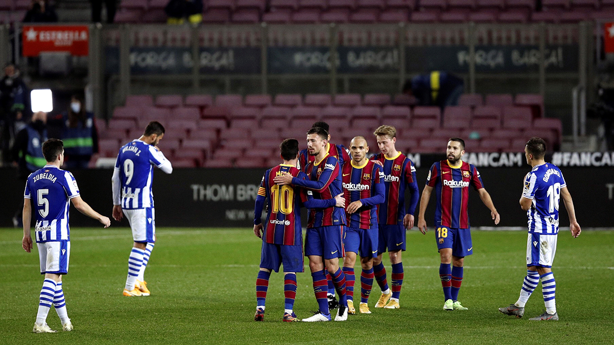 Barcelona, Real Sociedad'� liderlikten indirdi