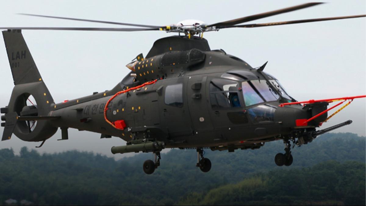Gney Kore'nin Hafif Silahl Helikopteri muharebeye hazr