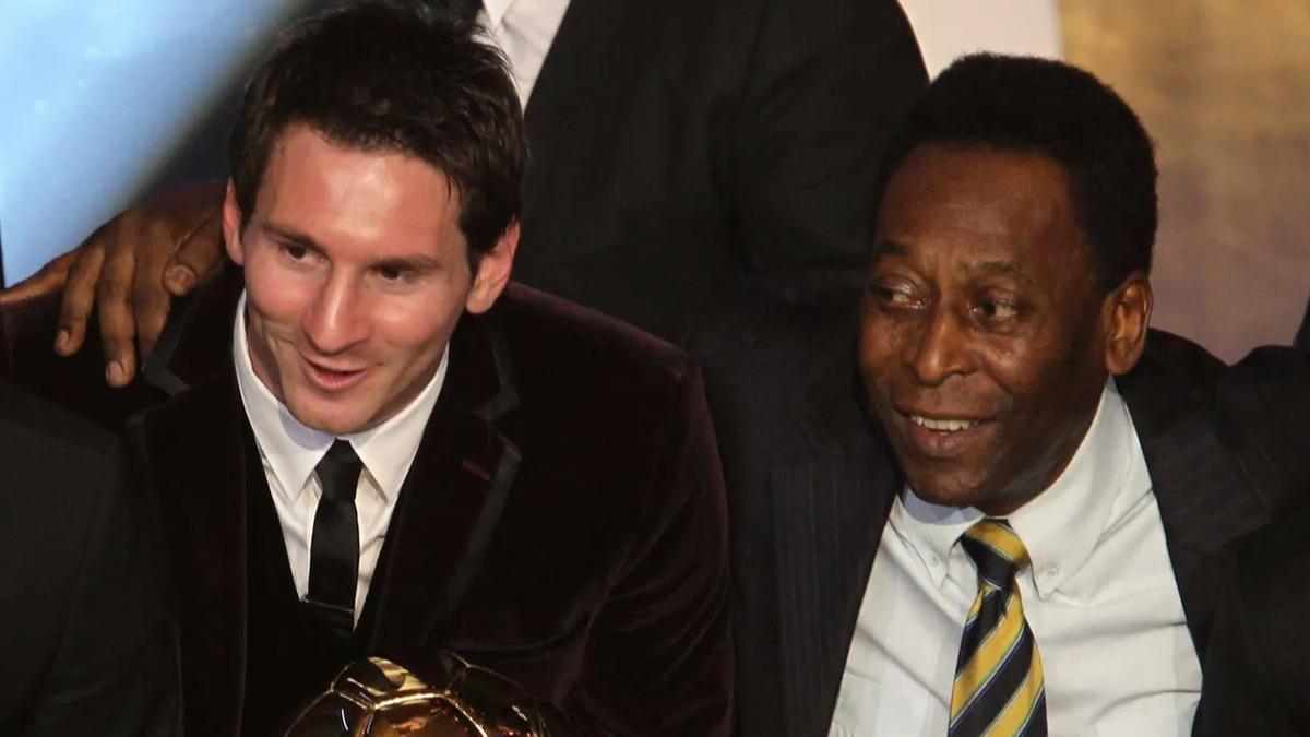 Rekoruna ortak olan Messi'ye Pele'den tebrik mesaj